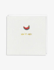 You’re Hot Chilli Enamel Pin Card - Redback Cards