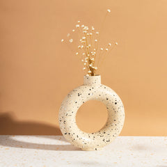 Sass & Belle Sand Speckled Circle Vase