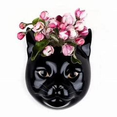 Quail Ceramics Lucky Cat Petit Wall Vase