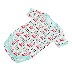 Little Red Bus Baby Vest