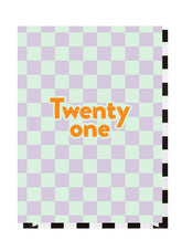 Paper Plane Designs - Checkerboard Twenty One Card