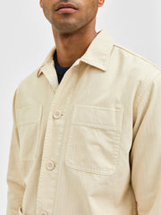 Selected Homme Loose Tony Overshirt - Oatmeal