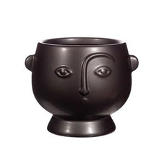Sass & Belle Large Face Planter Matte Black