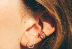 Scream Pretty - Silver Twisted Triple Band Ear Cuff