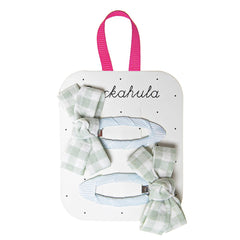 Rockahula Kids Gingham Twisty Bow Clips
