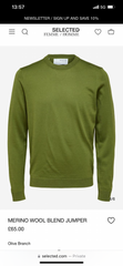 Selected Homme - Merino Wool Blend Jumper