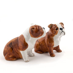 Quail Ceramics English Bulldog Salt & Pepper Shakers