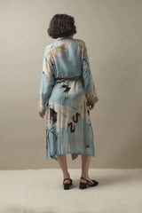 One Hundred Stars Stork Sky Blue Gown