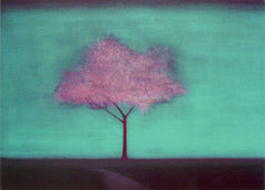 Canns Down Press - Blossom Tree in the Rain Greeting Card by Thomas Lamb