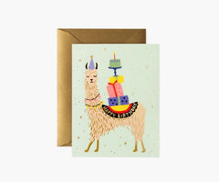 Rifle Paper Llama Birthday Card