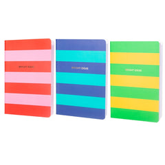 Sass & Belle Bright Ideas Striped Notebooks