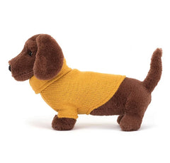 Jellycat Yellow Sweater Sausage Dog