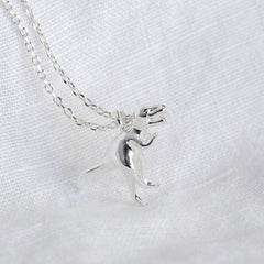 Lisa Angel - Silver T-Rex Dinosaur Necklace