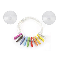 Kikkerland Clothespin String Lights