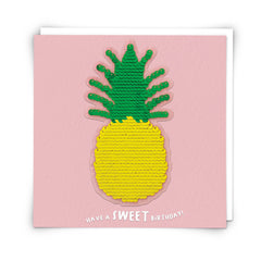 Redback Cards - Pineapple Sequin Card