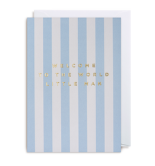 Lagom Design Welcome to The World Little Man Card