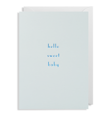 Lagom Design Hello Sweet Baby Card - Blue
