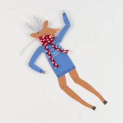 Meri Meri Dancing Reindeer Card