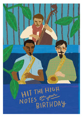 Roger La Borde Hit The High Notes Happy Birthday Card