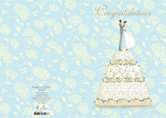 Roger La Borde Wedding Cake Congratulations Card