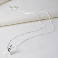 Lisa Angel - Silver T-Rex Dinosaur Necklace