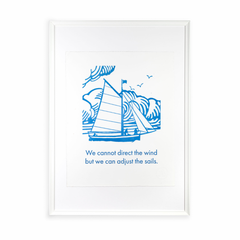 Adjust the Wind Print- Archivist Letterpress