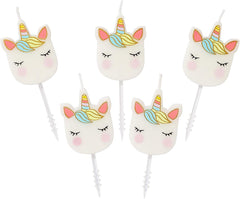We Heart Unicorn Birthday Candles - Talking Tables