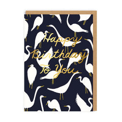 Ohh Deer Bird Repeat Birthday Card