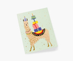 Rifle Paper Llama Birthday Card