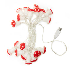 Kikkerland Mushroom String Lights