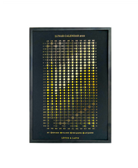Lotus & Lapis Lunar Poster - A4 Black