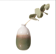 Sass & Belle Dip Glazed Green Vase