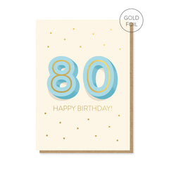 Stormy Knight 80th Milestone Birthday Card