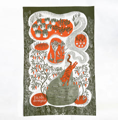 Lush Designs - Kimchi Garden Tea Towel