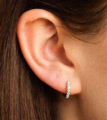 Scream Pretty - Silver Huggie Earrings