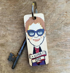 Elton Wooden Keyring