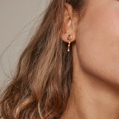 Enamel Copenhagen Minna Single Earring Coral and Peach