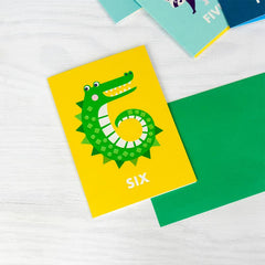 Age 6- Crocodile Birthday Card