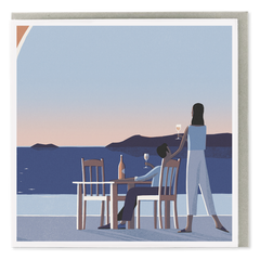 U Studio - Santorini Sunset Card