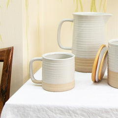 Sass & Belle Rustic Half GlazedMug