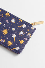 Estella Bartlett Card Purse - Charley Clements Navy with prints