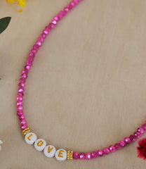 My Doris Pink Love Necklace