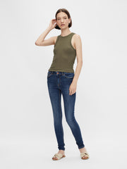 Pieces Taya Cropped Tank Top - Sea Turtle