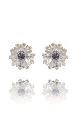 Amanda Coleman Silver Dahlia Studs
