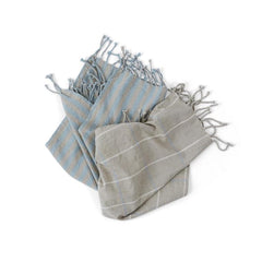 OYOY Living Gobi Tea Towel Tourmaline / Grey - Set of 2