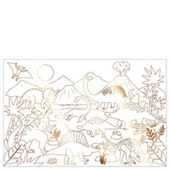 Meri Meri Dinosaur Kingdom Colouring Poster