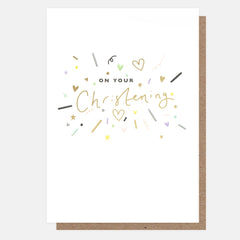 Caroline Gardner - Confetti Christening Card