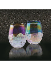 Barcraft Set of 2 Iridescent Tumblers