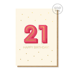 Stormy Knight 21st Milestone Birthday Card