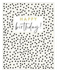 Think Of Me - Happy Brithday Dots Card